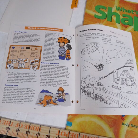 What’s the Shape BIG BOOK (almost 2 feet tall) with teacher pages CLASSROOM SIZE - Picture 13 of 13